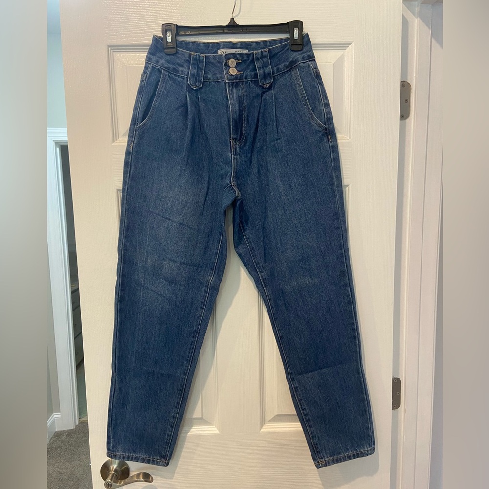 Women’s Blue Barrel Leg / Parachute Jeans